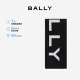 BALLY巴利 混纺男士字母LOGO印花围巾 6305005 黑色/白色 礼物
