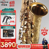 卡洛兰（karlorly）大品牌萨克斯A1降e调中音萨克斯管乐器罗林斯零基础初学入门演奏 A1中音-金色款