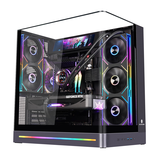 玩嘉问界PLUS副屏版黑色 一体式曲面玻璃海景房机箱台式机9.16吋副屏/TypeC/ARGB灯条/360水冷/AXT背插