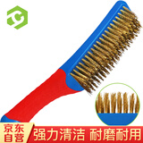 彩弘 短柄黄铜丝刷子 打磨文玩核桃金刚清洁烧烤炉小铁壶网架除锈神器