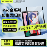 索盈【磁吸可拆卸】苹果iPad类纸膜11/10代通用10.9/11英寸2025/2022新款纸质磨砂书写绘画平板保护膜