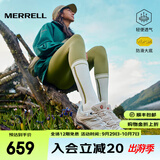 迈乐（Merrell）官方店男女款户外登山徒步鞋减震MOAB 3迈越者轻量防滑耐磨透气 J035894白灰米（女） 35