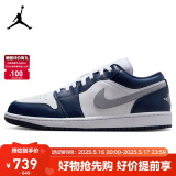 耐克NIKE缓震篮球鞋男乔丹AJ1 JORDAN1运动鞋 553558-141白蓝43