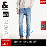 杰克·琼斯（JACK&JONES）春夏季男装牛仔裤男弹力修身裤子男百搭男裤休闲男士牛仔裤四季款 E39 牛仔蓝 32 175 W32/L32