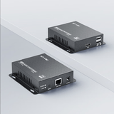 迈拓维矩 hdmi延长器KVM延长器 RJ45网线转HDMI网传信号放大器高清usb网络传输器 50米HDMI+USB一对(MT-EHK50)