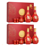 郎酒红花郎15 酱香型 白酒 53度 500ml*2*2盒 礼盒套装【送礼礼品】