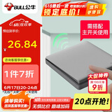 公牛（BULL）无线遥控开关 一位随意贴 免布线开关 遥控家用开关 Q134 灰色