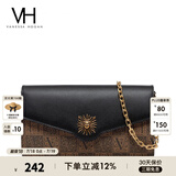 VANESSA HOGAN VH女包太阳神系列贝伦信封包轻奢斜挎包链条包纪念日礼物送女友 黑色