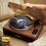 LUAMAR德国品质柏林之声黑胶唱片机HiFi高保真升级动磁唱头低频号角复古留声机音响蓝牙一体音箱客厅生日 VP3000升级版黑胶机 （随机赠送12寸黑胶碟）