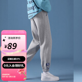 婧麒孕妇裤秋冬外穿休闲运动裤子孕妇大码运动长裤卫裤春秋冬季孕妈装 浅灰色-春秋款不加绒 L