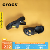 crocs卡骆驰洞洞鞋贝雅男鞋女鞋轻便耐磨一脚蹬拖鞋休闲鞋|10126 黑色-001 40 (250mm)