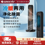 格力（GREE）空调扇冷暖两用一体机冷风机家用遥控制冷制热立式水冷塔扇冷热风扇净化加湿风扇 黑色冷暖两用款【升级负离子净化】
