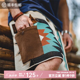 马登工装美式复古纳瓦霍针织短裤男夏威夷民族风外穿沙滩五分裤夏季 菱形花色 （版型宽松） L