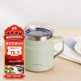 乐扣乐扣（LOCK&LOCK）遇见咖啡杯保温保冷桌面杯男女情侣水杯子390ML薄荷绿LHC4218MIT
