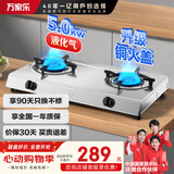 万家乐燃气灶【国家补贴15%】【ITB91】 5.0kW大火力不锈钢煤气灶双灶家用台式燃气灶具JZY-ITB91液化气