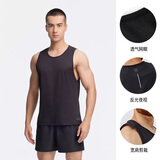 迪卡侬速干背心男夏季跑步健身无袖篮球快干纯色训练服-2504726