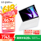LGgram Pro 2024 国家补贴 Ultra7 16英寸AI轻薄本防眩光笔记本（白 16Z90SP-G.AL87C）游戏AI PC