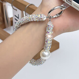 江铭手机手链新款轻奢风镶钻手机链手机壳挂饰挂件高端锆石钻圈手机挂绳饰品防丢挂链相机挂链时尚潮流