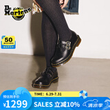 马丁（DR.MARTENS）8065 Mary Jane芭蕾夏舒适光面皮浅口皮鞋玛丽珍鞋 黑色 39