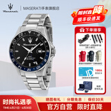 玛莎拉蒂（MASERATI） 手表男绿水鬼潮流运动名表欧美正品学生表石英父亲节礼物送男士 【新品推荐】极夜蓝 R8853140011