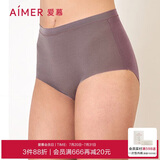 爱慕女士内裤莫代尔高腰收腹纯色平角内裤女乐享主义AM232192咖色160