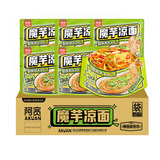 阿宽魔芋凉面凉皮横版魔芋面速食即食免煮低脂低卡面体零食223g*5袋装