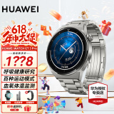 华为（HUAWEI）【出游季礼物】华为手表WATCH GT3 Pro 智能运动潜泳长续航电话体温ECG心电图血氧监测5 活力款黑色 | 钛金属表带礼包