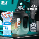 物生物（RELEA）运动水杯吨杯吨桶大容量Tritan健身水壶男女学生吸管杯生日礼物