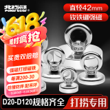 北极熊（Polar bear）强磁打捞磁铁圆形强力磁铁吸铁石河道户外打捞直径42mm 拉力0-104斤1个装FM-D42 