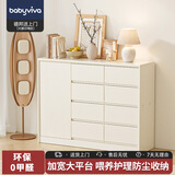 babyviva 喂养台宝宝收纳柜儿童衣柜玩具置物架婴儿用品多层整理储物柜子