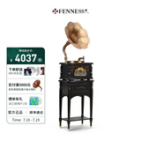 梵尼诗欧式复古25X留声机黑胶唱片机客厅音响老式电唱机蓝牙音箱 HIFI升级版-黑色（铜喇叭）