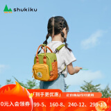 SHUKIKU儿童书包多功能迷你包防泼水双肩包斜挎包手提小包包橡果绿