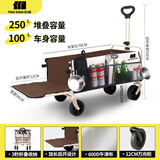 TANXIANZHE探险者露营车小推车后开可躺溜娃买菜狗狗宠物推车