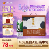 辉山谢添地黑土A2β-酪蛋白纯牛乳250ml×10盒  综艺同款 高端礼盒 