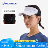 迪卡侬（DECATHLON）空顶帽男女夏天遮阳帽太阳帽鸭舌帽户外运动帽跑步帽子RUNC 新款浅蓝-可调节松紧带款 新空顶帽松紧带（建议头围50-62厘米）
