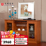光明家具 实木餐边柜储物柜红橡木地柜现代中式 44101 餐边柜