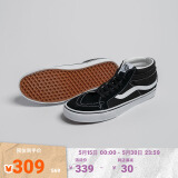 VANS范斯官方 SK8-Mid黑色街头风经典男鞋女鞋板鞋运动鞋 黑色 34.5