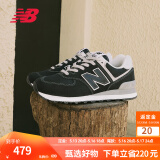 NEW BALANCE NB574官方休闲鞋男鞋女鞋夏季透气复古拼接经典百搭舒适运动鞋 黑色 ML574EVB 38.5 (脚长24cm尺码详询客服)