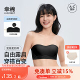幸棉（LUCKMEEY）【祝绪丹同款】无肩带内衣防滑抹胸薄款文胸透气不闷汗裹胸女