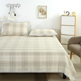 双鹤亚麻凉席三件套空调软席单人双人儿童席子学生宿舍宝宝空调席双面可机 N 老七道杠（纯麻）超值款 1.8米床 (实发 180cm*210cm ）