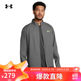 安德玛（UNDERARMOUR）春夏Storm男子跑步运动外套1376797 犀牛灰025 XXL
