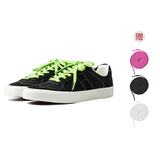 极路客2025新款鞋子情侣美式板鞋复古德训鞋耐磨减震运动男鞋专业滑板鞋 黑白色-粉绿鞋带 42