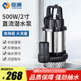 臣源直流潜水泵48-60v高扬程12V24V72V电瓶车抽水泵家用农用抽水机 【48V60V72V】500W2寸+7米线