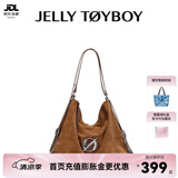 JellyToyboy包包女包JTB漫游包春夏新款小众斜挎单肩包通勤斜挎包 棕色