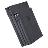 九千年 2026年羊巴软皮商务笔记本本子A5加厚记事本办公文具会议记录本可印刷内页定制封面LOGO 日程本/年历本2026年黑色（年历内芯） A5