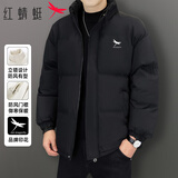 红蜻蜓（RED DRAGONFLY）棉服男冬季加厚立领棉袄时尚休闲防风保暖防寒舒适男外套黑色XL