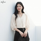 伊芙丽（eifini）【商场同款】伊芙丽衬衫1F4320631 本白色 155/80A/S