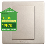 公牛空白面板 G07系列 防溅盒面板白板 86型面板G07B101(U6) 香槟金