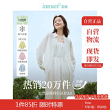 茵曼章若楠同款防晒苎麻棉女装衬衫2025夏季新品衬衣上衣 象牙白1 XL