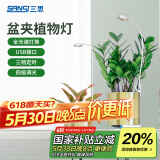 三思京东集采JC系列全光谱植物灯补光灯国家补贴植物生长盆夹灯-5W